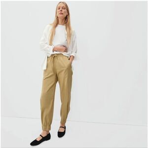Everlane Organic Cotton Joggers in Gold Size S